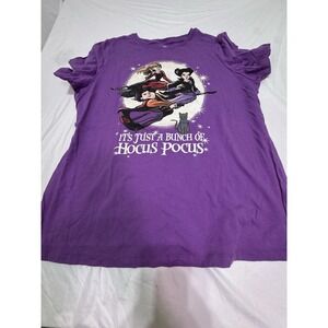 Disney Hocus Pocus T Shirt Women's L Its Just a Bunch of Hocus Pocus Halloween